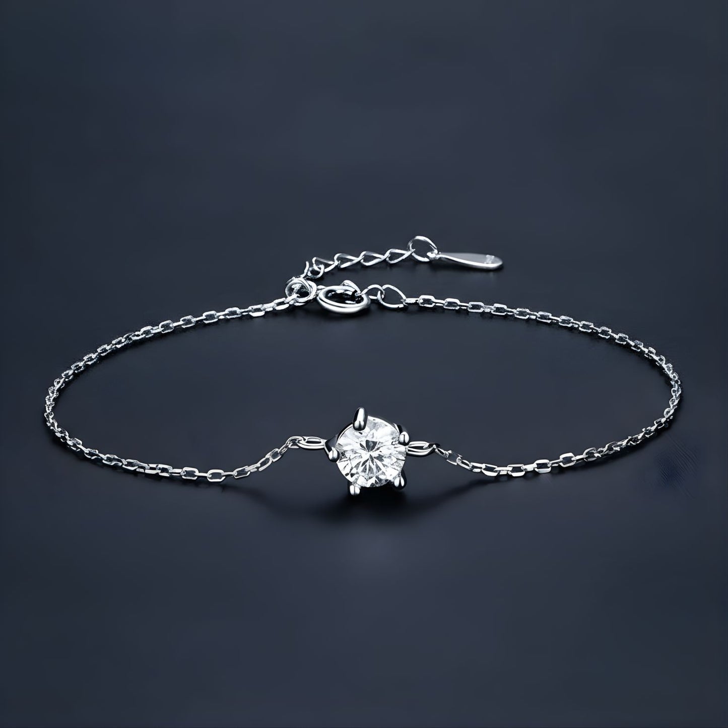 Bracelet Moissanite Étoile Polaire