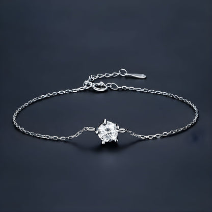 Bracelet Moissanite Étoile Polaire