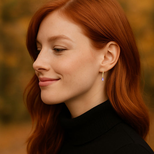 Boucles d'Oreilles Améthyste