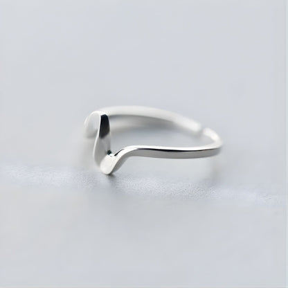 Bague Argent Ondulée