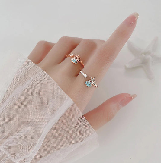 Bague Coquillage Etoilé