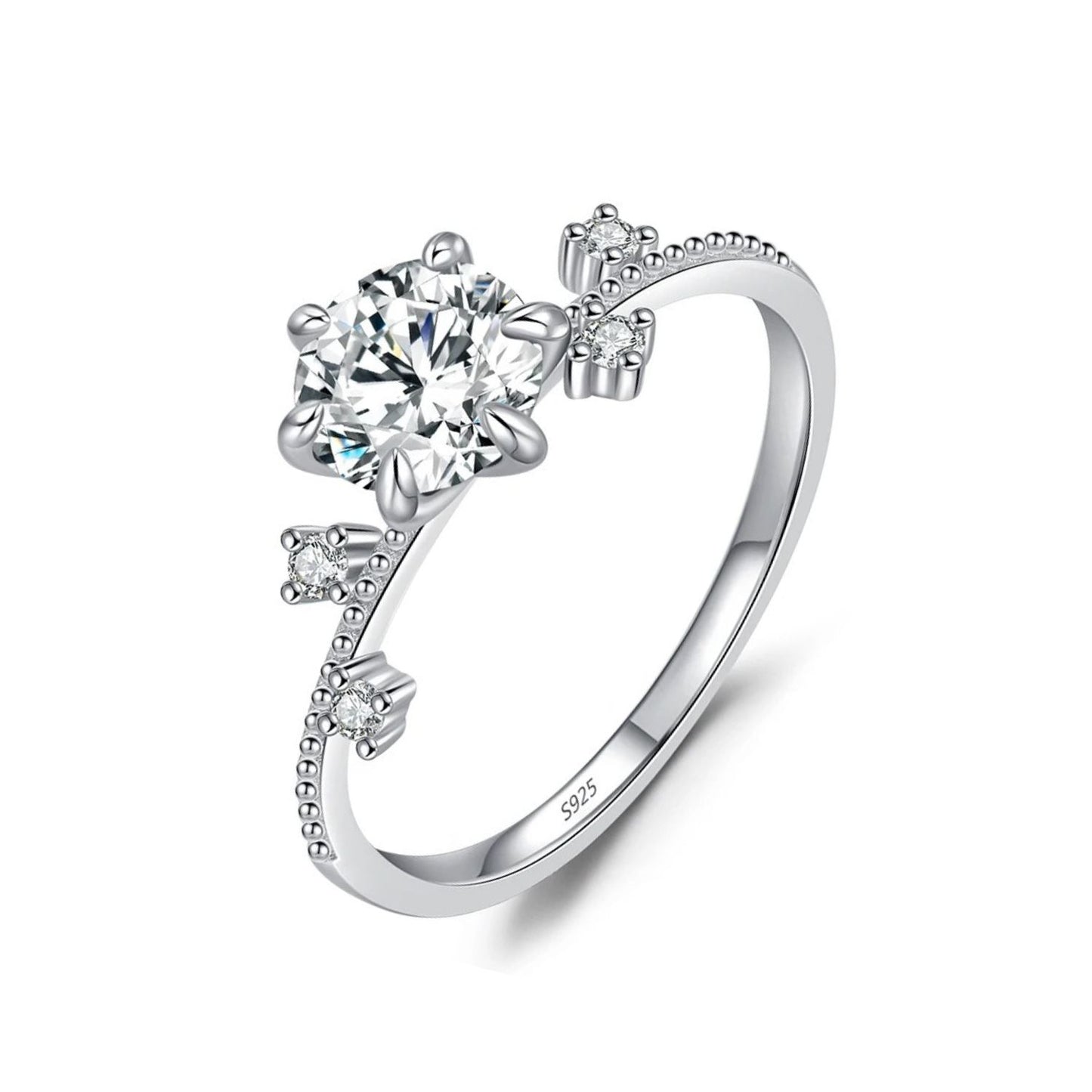 Bague de Fiançailles Fleurs