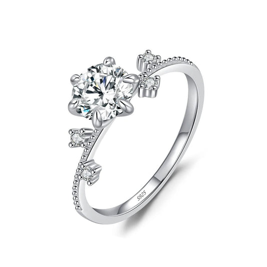 Bague de Fiançailles Fleurs