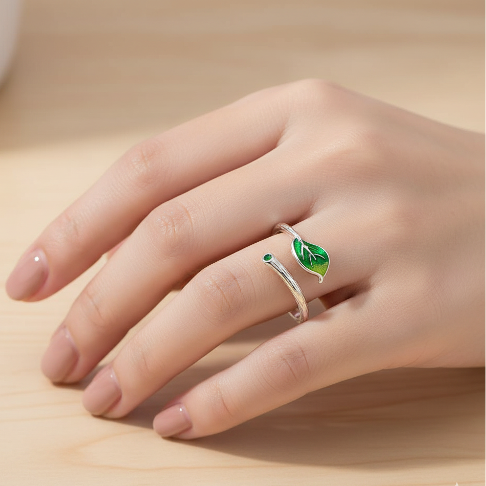 Bague Feuille d'été