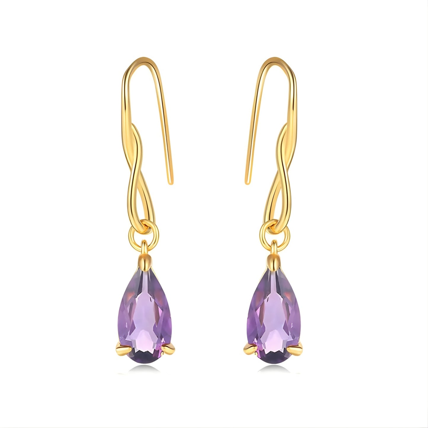Boucles d'Oreilles Améthyste