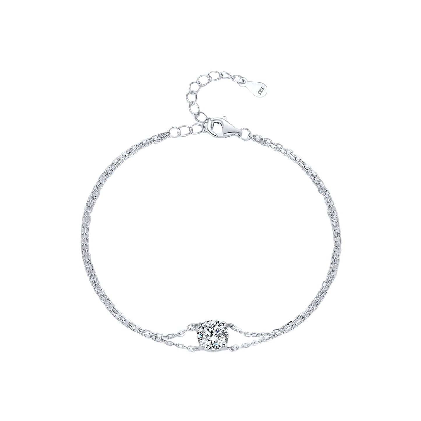 bracelet moissanite éclipse nocturne