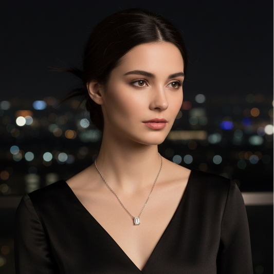 collier taille emeraude modele